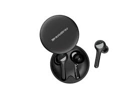 Ambrane BeatsDuo Wireless Bluetooth Stereo Earphones (High Bass HD Sound, With Dual Mic, In-Ear, Without Noise Cancellation, 25 hrs Playtime with Case, Water Splash Proof & Siri/Google Assistant )