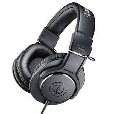 Audio-Technica ATH-M20x Studio Monitor Headphones (Without Mic, Over-Ear, Wired, Without Noise cancellation Professional Headphones  )