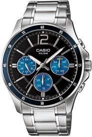 Casio Analog Watch for Men MTP1374HD 2AVIF - A1646  (Black Dial, Quartz movement, 43.5mm Case Dia, Water resistant 50 Meters, 20 mm Stainless Steel Band)