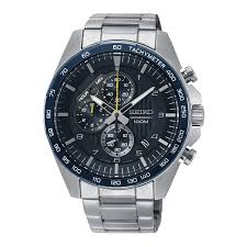 Seiko  Analog Black Dial Watch for Men SSB321P1 (Chronograph, Quartz Movement, Stainless Steel Body, Case diameter 43.9mm, Water resistant )